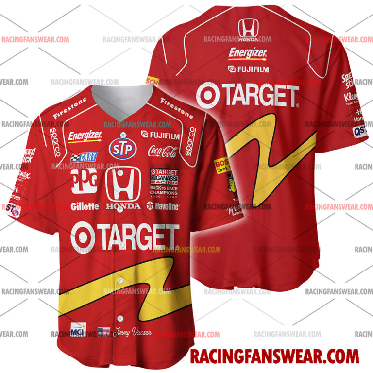 IndyCar store - Loyal fans of Jimmy Vasser's Men's Baseball Jersey,Women's Baseball Jersey,Kid's Baseball Jersey,Men's Hockey Jerseys,WoMen's Hockey Jerseys,Youth's Hockey Jerseys:Vintage indycar racing suit,uniform,apparel,shirts,merch,merchandise,jersey,hoodie,jackets,shorts,sweatshirt,outfits,clothes
