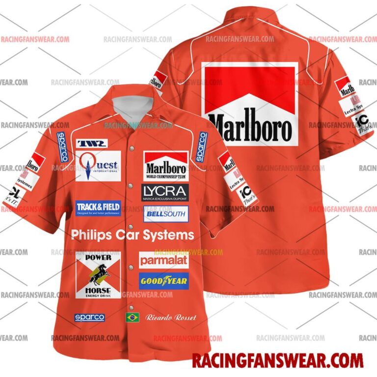 Formula One store - Loyal fans of Ricardo Rosset's Unisex Hawaiian Shirt,Unisex Polo Shirt,Kid Hawaiian Shirt,Kid Polo Shirt:vintage formula one racing suit,uniform,apparel,shirts,merch,merchandise,jersey,hoodie,jackets,shorts,sweatshirt,outfits,clothes
