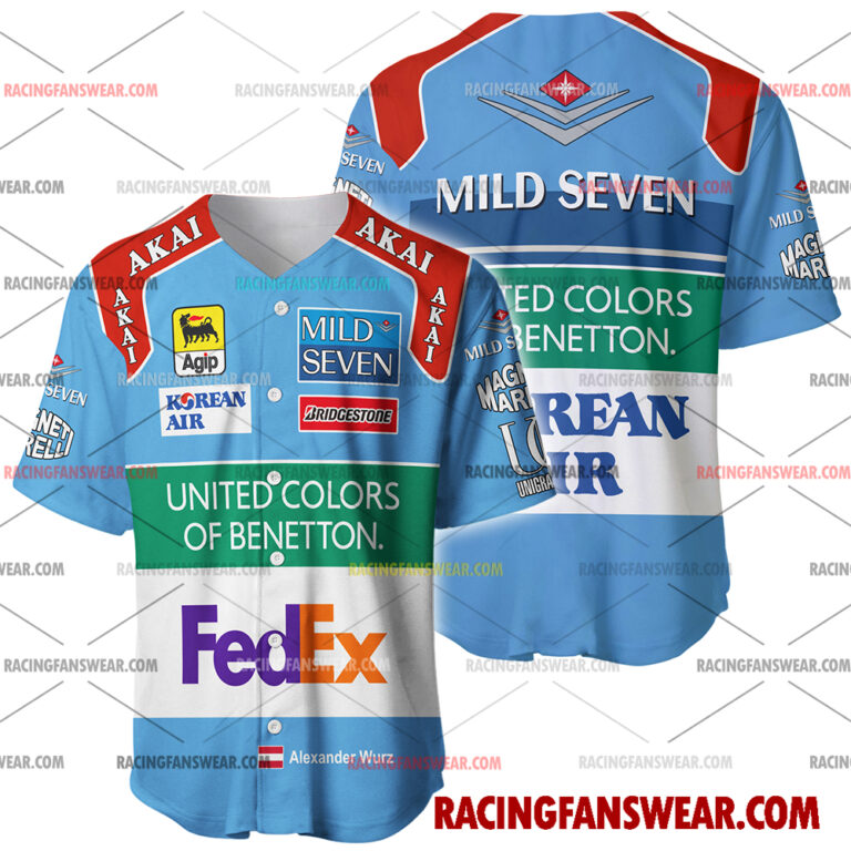 Formula One store - Loyal fans of Alex Wurz's Men's Baseball Jersey,Women's Baseball Jersey,Kid's Baseball Jersey,Men's Hockey Jerseys,WoMen's Hockey Jerseys,Youth's Hockey Jerseys:vintage formula one racing suit,uniform,apparel,shirts,merch,merchandise,jersey,hoodie,jackets,shorts,sweatshirt,outfits,clothes