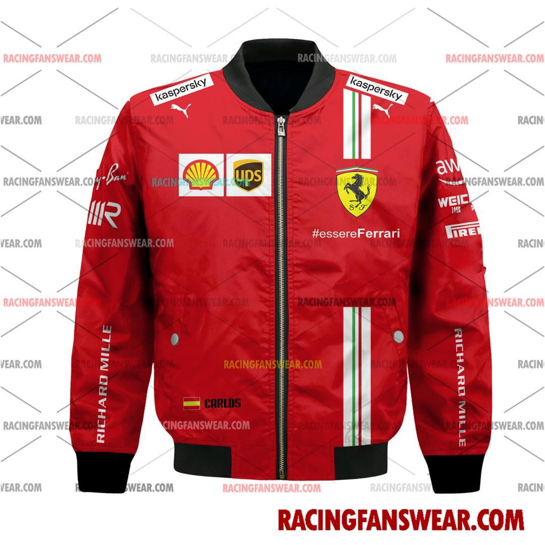carlos-sainz-formula-one-racing-2021-uniform-apparel-clothes-bomber-thick-coat-sleeveless-hoodie-hooded-t-shirt-24210zniassolrac2321fihci-30.mockup-bomberjacket-1.jpg Formula One store - Loyal fans of Carlos Sainz's Bomber Jacket,Unisex Thick Coat,Unisex Sleeveless Hoodie,Unisex Hooded T-Shirt,Kid Sleeveless Hoodie,Kid Hooded T-Shirts,Kid Thick Coat:vintage formula one racing suit,uniform,apparel,shirts,merch,merchandise,jersey,hoodie,jackets,shorts,sweatshirt,outfits,clothes