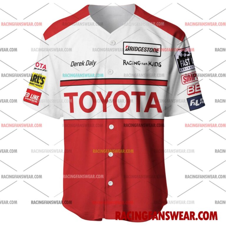 Formula One store - Loyal fans of Derek Daly's Men's Baseball Jersey,Women's Baseball Jersey,Kid's Baseball Jersey,Men's Hockey Jerseys,WoMen's Hockey Jerseys,Youth's Hockey Jerseys:vintage formula one racing suit,uniform,apparel,shirts,merch,merchandise,jersey,hoodie,jackets,shorts,sweatshirt,outfits,clothes