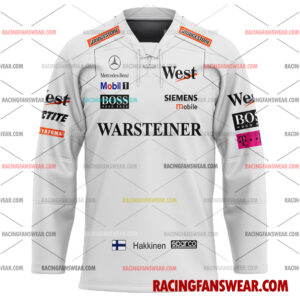 Formula One store - Loyal fans of Mika Häkkinen's Men's Baseball Jersey,Women's Baseball Jersey,Kid's Baseball Jersey,Men's Hockey Jerseys,WoMen's Hockey Jerseys,Youth's Hockey Jerseys:vintage formula one racing suit,uniform,apparel,shirts,merch,merchandise,jersey,hoodie,jackets,shorts,sweatshirt,outfits,clothes