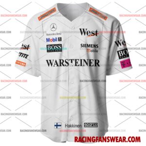 Formula One store - Loyal fans of Mika Häkkinen's Men's Baseball Jersey,Women's Baseball Jersey,Kid's Baseball Jersey,Men's Hockey Jerseys,WoMen's Hockey Jerseys,Youth's Hockey Jerseys:vintage formula one racing suit,uniform,apparel,shirts,merch,merchandise,jersey,hoodie,jackets,shorts,sweatshirt,outfits,clothes