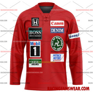 Nigel Mansell Formula One Racing 1985 Uniform Apparel Clothes Baseball Jersey Hockey Jersey 3 Formula One store - Loyal fans of Nigel Mansell's Men's Baseball Jersey,Women's Baseball Jersey,Kid's Baseball Jersey,Men's Hockey Jerseys,WoMen's Hockey Jerseys,Youth's Hockey Jerseys:vintage formula one racing suit,uniform,apparel,shirts,merch,merchandise,jersey,hoodie,jackets,shorts,sweatshirt,outfits,clothes
