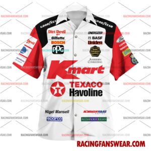 Nigel Mansell IndyCar Racing 1993 Uniform Apparel Clothes Hawaiian Polo Shirts 1 IndyCar store - Loyal fans of Nigel Mansell's Unisex Hawaiian Shirt,Unisex Polo Shirt,Kid Hawaiian Shirt,Kid Polo Shirt:Vintage indycar racing suit,uniform,apparel,shirts,merch,merchandise,jersey,hoodie,jackets,shorts,sweatshirt,outfits,clothes