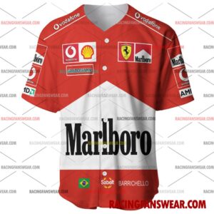 Rubens Barrichello Formula One Racing 2003 Uniform Apparel Clothes Baseball Jersey Hockey Jersey 1 Formula One store - Loyal fans of Rubens Barrichello's Men's Baseball Jersey,Women's Baseball Jersey,Kid's Baseball Jersey,Men's Hockey Jerseys,WoMen's Hockey Jerseys,Youth's Hockey Jerseys:vintage formula one racing suit,uniform,apparel,shirts,merch,merchandise,jersey,hoodie,jackets,shorts,sweatshirt,outfits,clothes