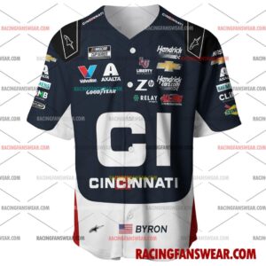 Nascar store - Loyal fans of William Byron's Men's Baseball Jersey,Women's Baseball Jersey,Kid's Baseball Jersey,Men's Hockey Jerseys,WoMen's Hockey Jerseys,Youth's Hockey Jerseys:vintage nascar racing suit,uniform,apparel,shirts,merch,merchandise,jersey,hoodie,jackets,shorts,sweatshirt,outfits,clothes