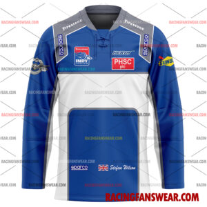IndyCar store - Loyal fans of Stefan Wilson's Men's Baseball Jersey,Women's Baseball Jersey,Kid's Baseball Jersey,Men's Hockey Jerseys,WoMen's Hockey Jerseys,Youth's Hockey Jerseys:Vintage indycar racing suit,uniform,apparel,shirts,merch,merchandise,jersey,hoodie,jackets,shorts,sweatshirt,outfits,clothes